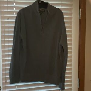 1/2 zipper pull over 100% cotton sweater never worn